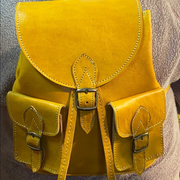 Moroccan Leather Backpack - Picture 15 of 15